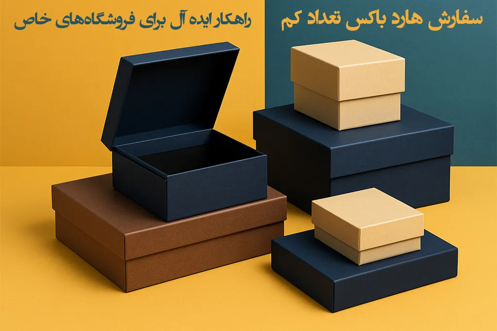 سفارش هارد باکس تعداد کم؛ راهکار ایده‌آل برای فروشگاه‌های خاص