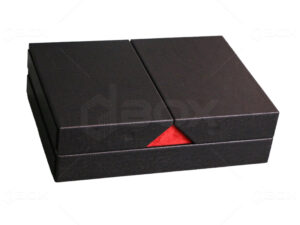 جعبه چوبی عطر با روکش پرادا