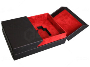 جعبه چوبی عطر با روکش پرادا